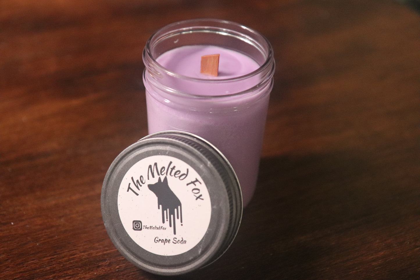 Candles - Grape Soda Wooden Wick - 8oz