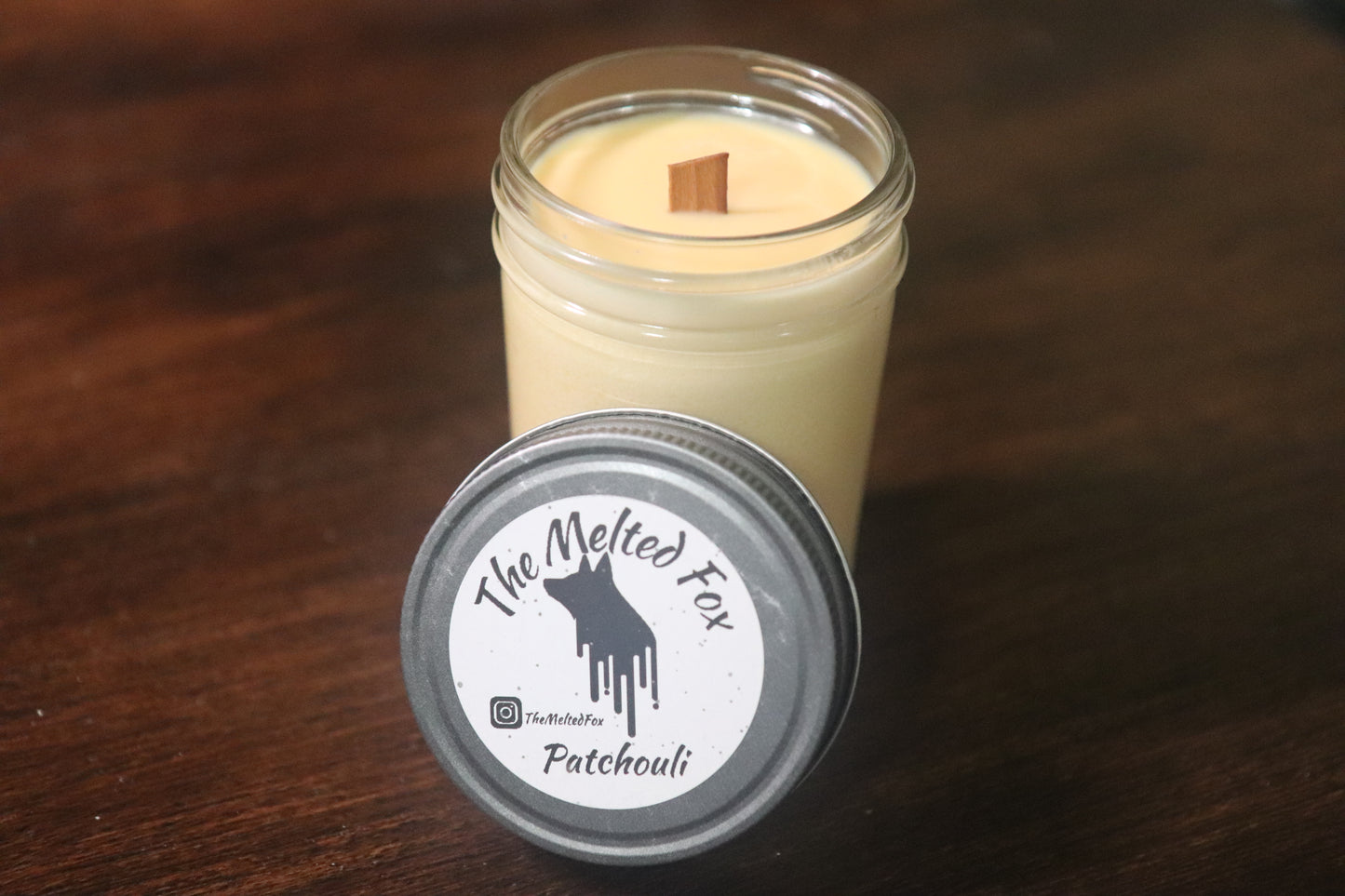 Candles - Patchouli - Wooden Wick - 8oz